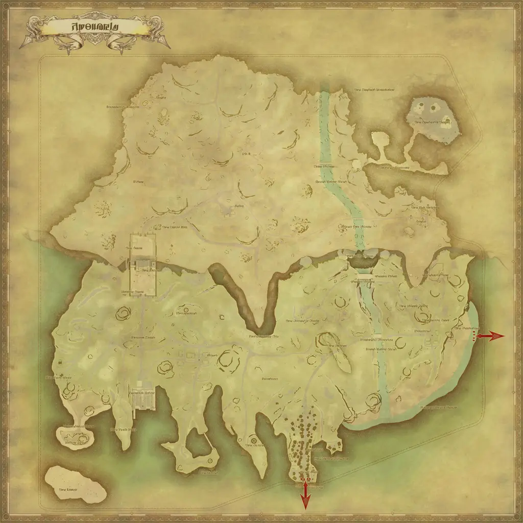 Map of Kholusia, marked at X: 18.3 Y: 29.4