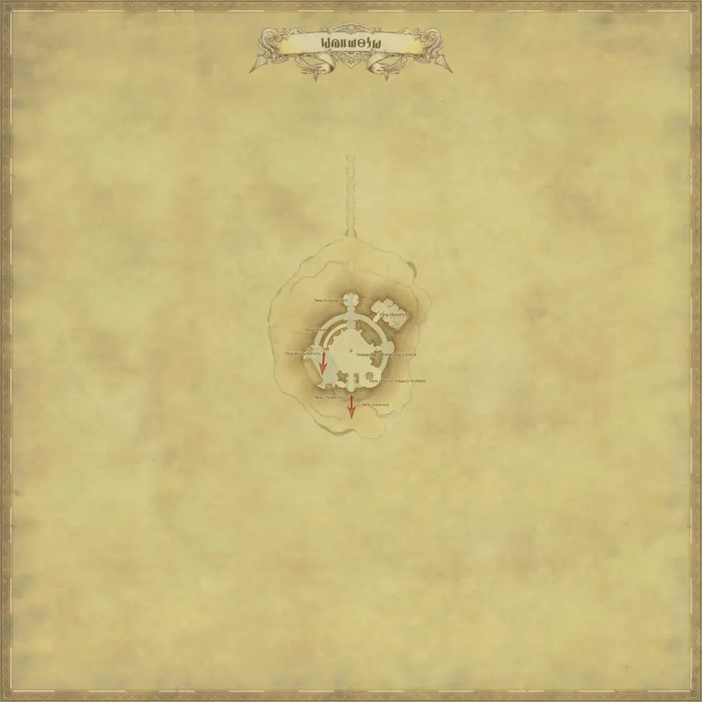 Map of Eulmore, marked at X: 12.4 Y: 10.5