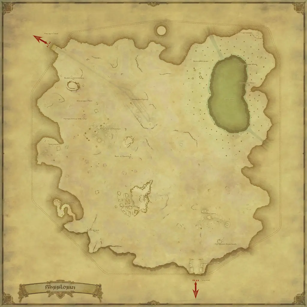 Map of Shaaloani, marked at X: 9.2 Y: 24.2