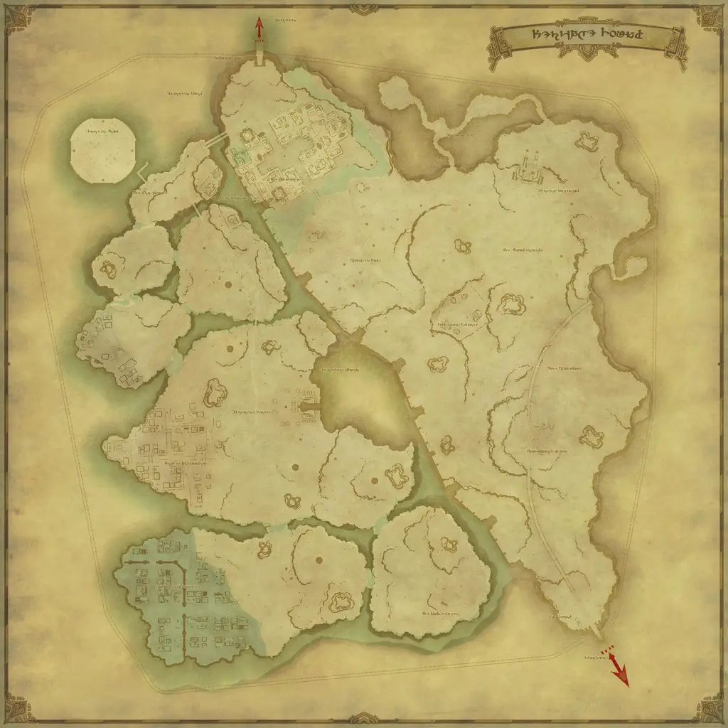 Map of Heritage Found, marked at X: 17.7 Y: 5.2