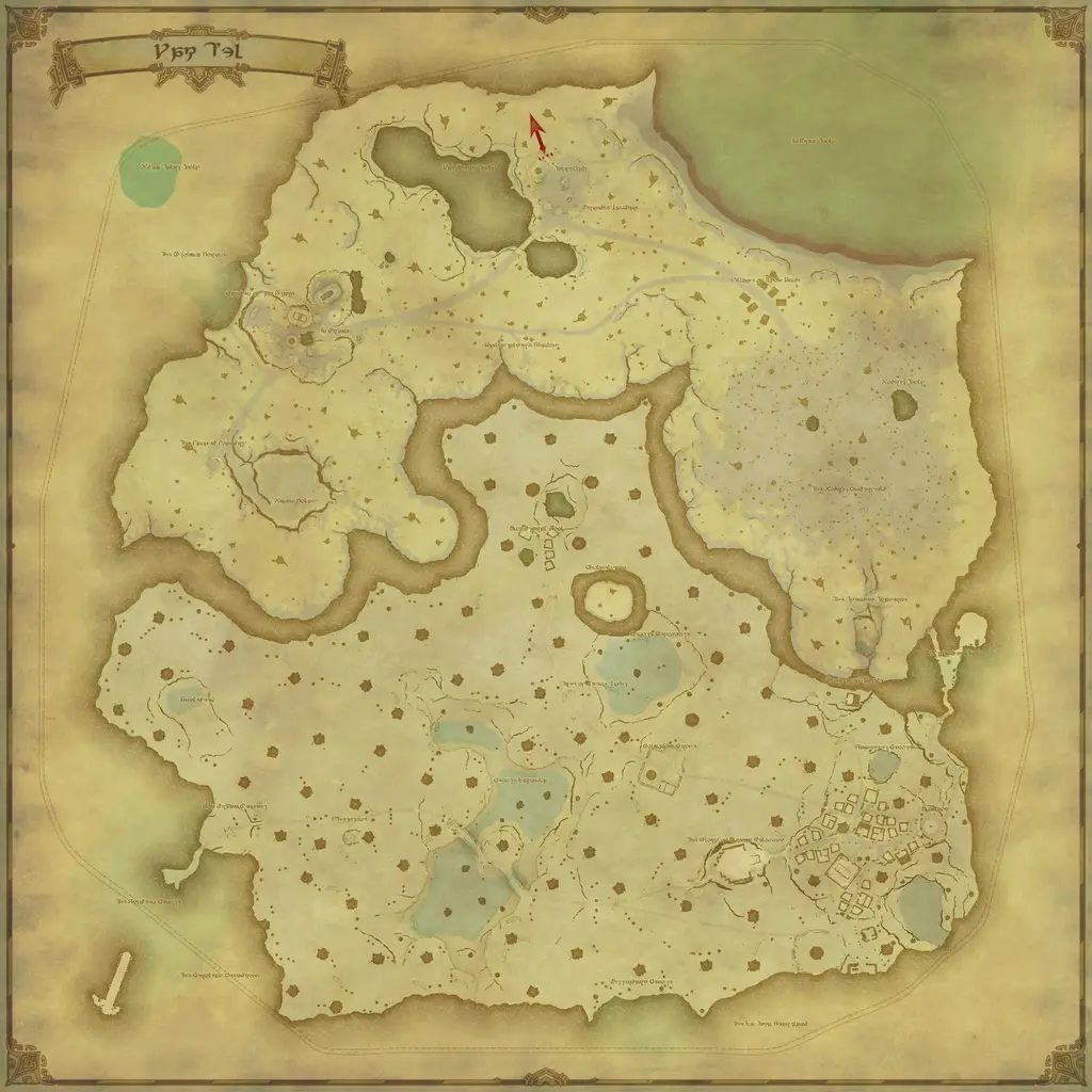 Map of Yak T'el, marked at X: 29.2 Y: 5.1